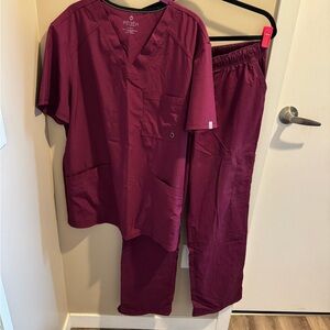 Cherokee Men's Scrub Set - Wine